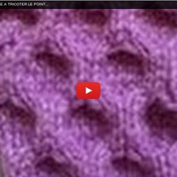 apprendre a tricoter le nid d'abeille