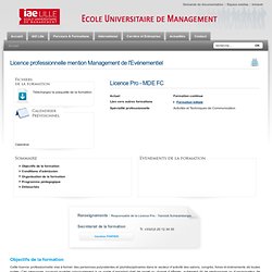 licence pro management