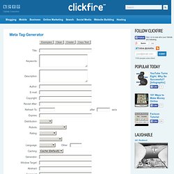 keywords meta tag generator advanced