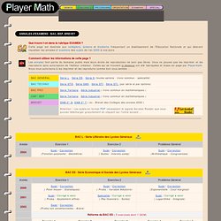 annales bac math